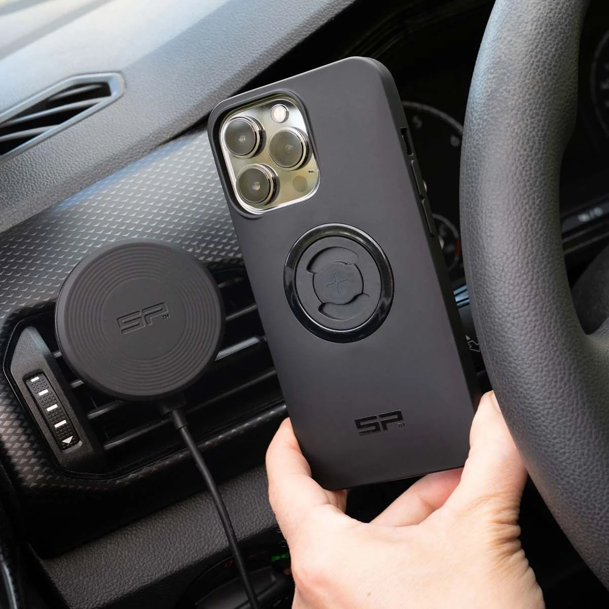 SP Connect MagSafe Telefoonhouder Auto Ventilatie SPC+ Hoesjes met Opladen 15W afbeelding 2