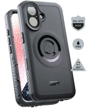 SP Connect Xtreme SPC+ iPhone 16 Hoesje Full Protect MagSafe Zwart Hoesjes