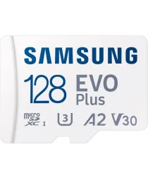 Samsung EVO Plus MicroSDXC Geheugenkaart 160MB/s met Adapter 128GB Wit