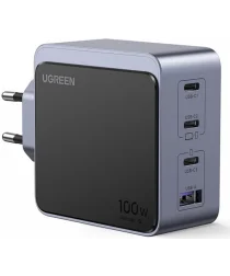 UGREEN Nexode Air 100W USB/USB-C PD Snellader GaN Adapter Grijs