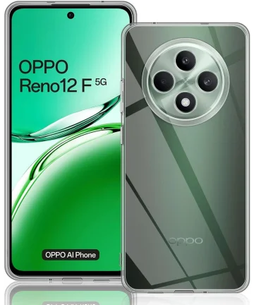 Oppo Reno 12 F Hoesje Dun TPU Back Cover Transparant Hoesjes