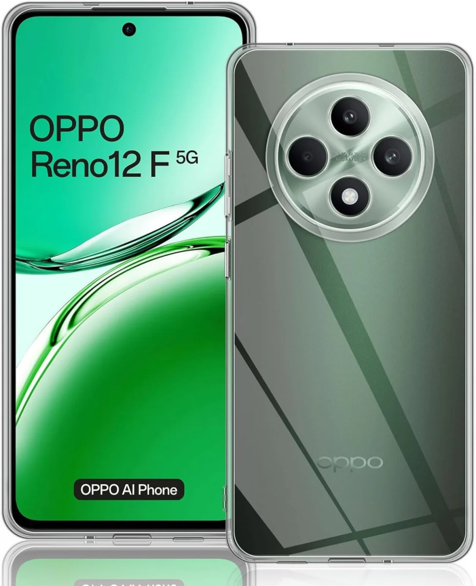 Oppo Reno 12 F Hoesje Dun TPU Back Cover Transparant afbeelding 1