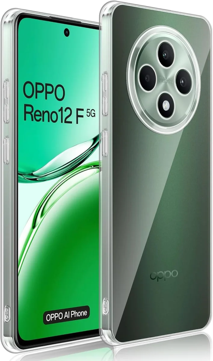 Oppo Reno 12 F Hoesje Dun TPU Back Cover Transparant afbeelding 2