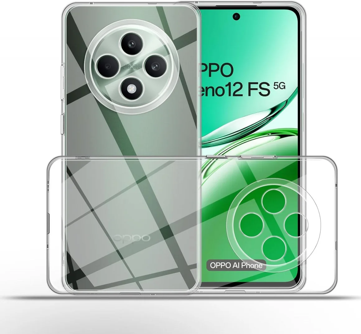 Oppo Reno 12 F Hoesje Dun TPU Back Cover Transparant afbeelding 6