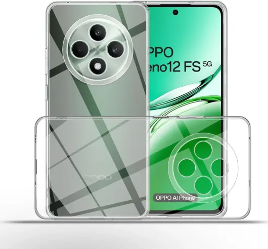 Oppo Reno 12 F Hoesje Dun TPU Back Cover Transparant afbeelding 6