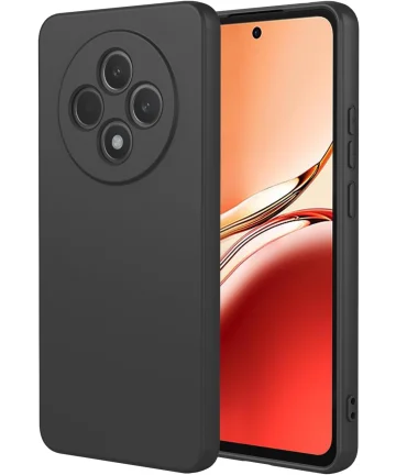 Oppo Reno 12 F Hoesje Dun TPU Back Cover Matte Zwart Hoesjes