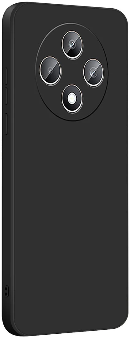Oppo Reno 12 F Hoesje Dun TPU Back Cover Matte Zwart afbeelding 2