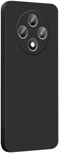 Oppo Reno 12 F Hoesje Dun TPU Back Cover Matte Zwart afbeelding 2