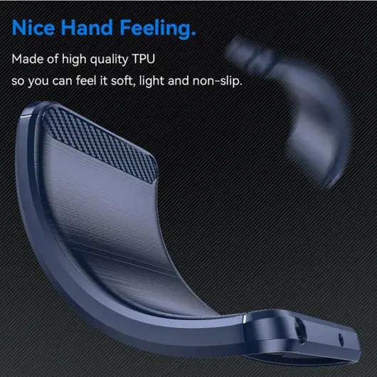 Oppo Reno 12 F Hoesje Geborsteld TPU Flexibele Back Cover Blauw afbeelding 6