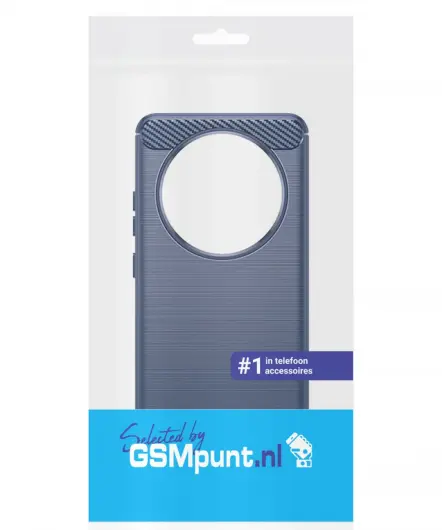 Oppo Reno 12 F Hoesje Geborsteld TPU Flexibele Back Cover Blauw afbeelding 9