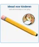 SBG Universele Kindvriendelijke Potlood Stylus Pen voor Kinderen Geel