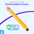 SBG Universele Kindvriendelijke Potlood Stylus Pen voor Kinderen Geel afbeelding 2