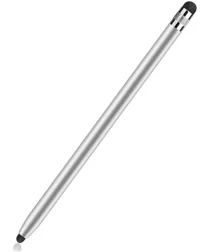 SBG Universele Stylus Pen Met Twee Zachte Punten Zilver