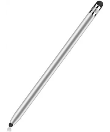 SBG Universele Stylus Pen Met Twee Zachte Punten Zilver Stylus Pennen