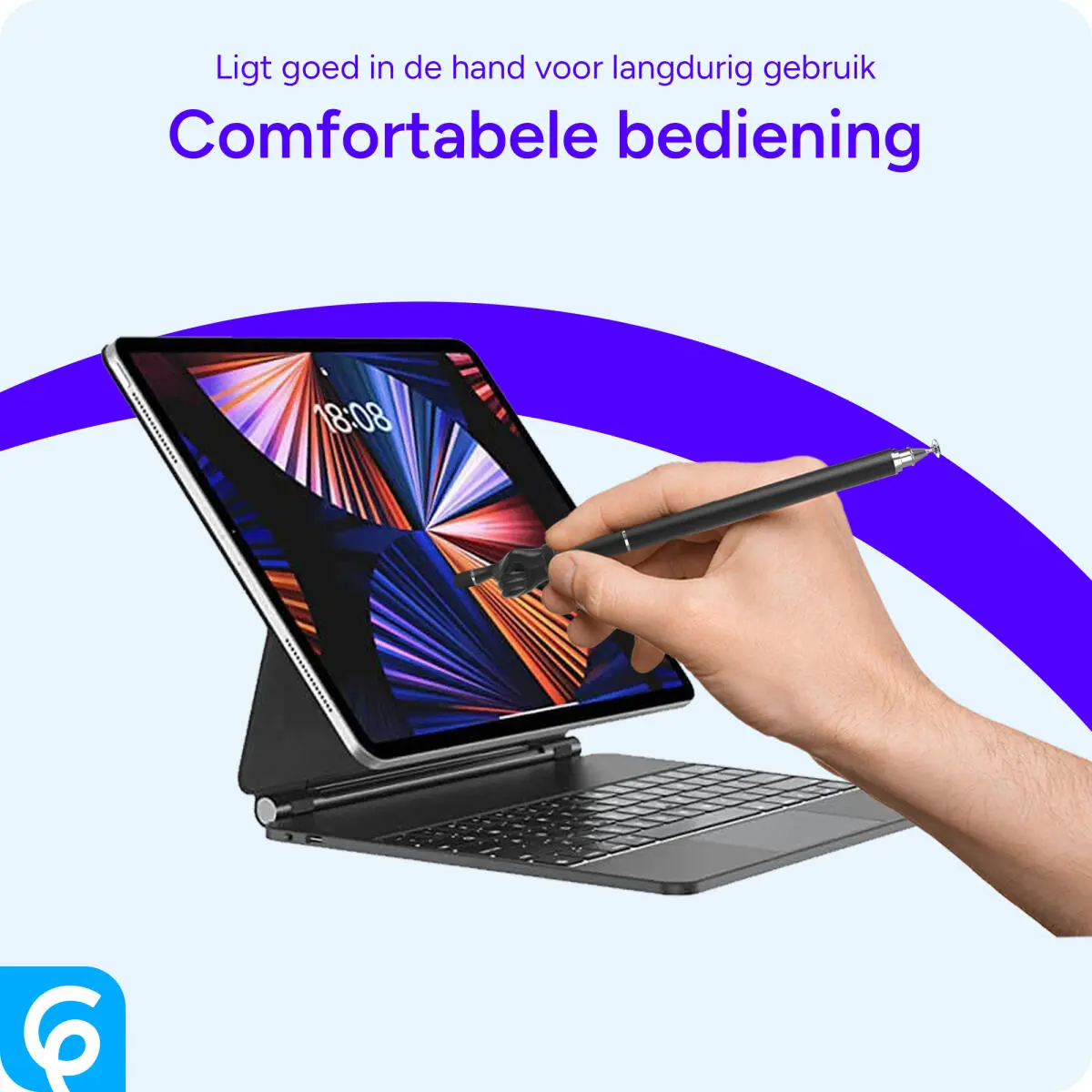 SBG Universele Wijzende Vinger Stylus Pen Zwart afbeelding 3