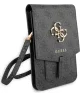 Guess Crossbody Telefoontasje - Schoudertasje Smartphone 4G Logo Zwart