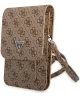 Guess Crossbody Telefoontas Triangle 4G Logo Schoudertasje Bruin