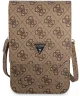 Guess Crossbody Telefoontas Triangle 4G Logo Schoudertasje Bruin