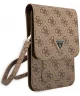 Guess Crossbody Telefoontas Triangle 4G Logo Schoudertasje Bruin