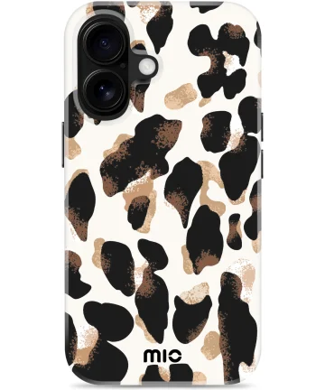 MIO MagSafe Apple iPhone 16 Hoesje Hard Shell Back Cover Leopard Hoesjes