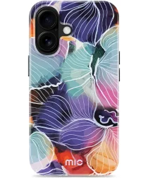 MIO MagSafe Apple iPhone 16 Hoesje Hard Shell Back Cover Flowers