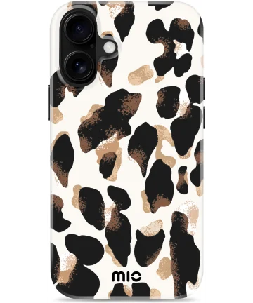 MIO MagSafe Apple iPhone 16 Plus Hoesje Hard Shell Back Cover Leopard Hoesjes