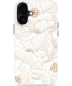 MIO MagSafe Apple iPhone 16 Plus Hoesje Hard Shell Back Cover White Roses