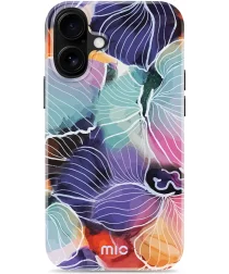 MIO MagSafe Apple iPhone 16 Plus Hoesje Hard Shell Back Cover Flowers