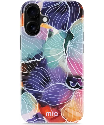 MIO MagSafe Apple iPhone 16 Plus Hoesje Hard Shell Back Cover Flowers Hoesjes