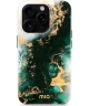 MIO MagSafe Apple iPhone 16 Pro Hoesje Hard Shell Back Cover Green Marble