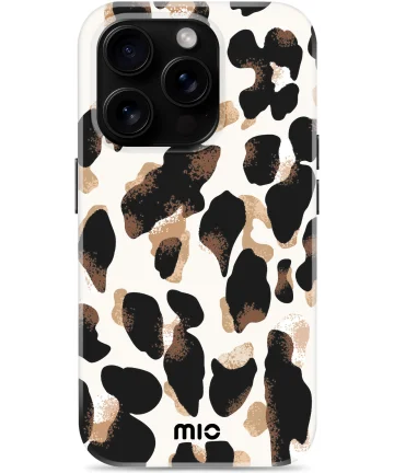 MIO MagSafe Apple iPhone 16 Pro Hoesje Hard Shell Back Cover Leopard Hoesjes