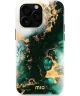 MIO MagSafe Apple iPhone 16 Pro Max Hoesje Hard Shell Back Cover Green Marble