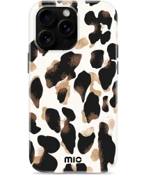 MIO MagSafe Apple iPhone 16 Pro Max Hoesje Hard Shell Back Cover Leopard