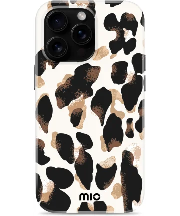 MIO MagSafe Apple iPhone 16 Pro Max Hoesje Hard Shell Back Cover Leopard Hoesjes