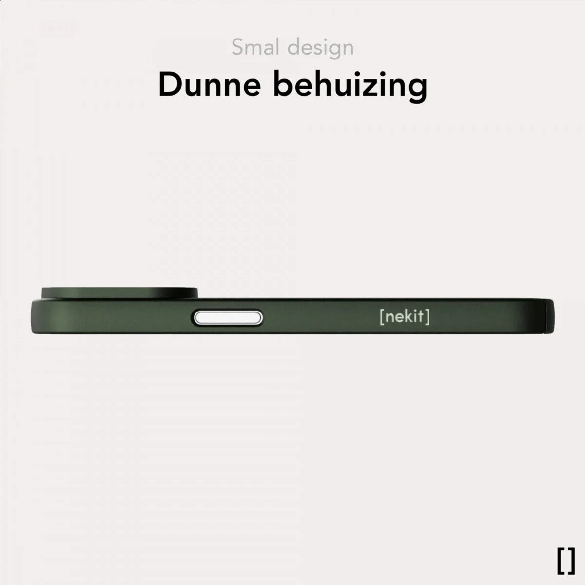 NEKIT Apple iPhone 16 Hoesje met MagSafe Back Cover Dun Groen afbeelding 4