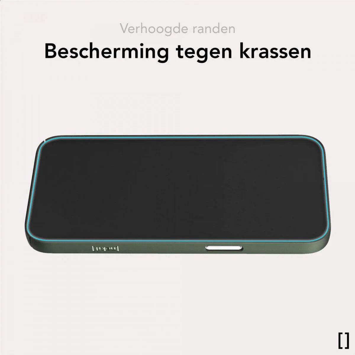 NEKIT Apple iPhone 16 Hoesje met MagSafe Back Cover Dun Groen afbeelding 5