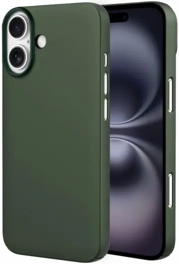 NEKIT Apple iPhone 16 Hoesje met MagSafe Back Cover Dun Groen afbeelding 1