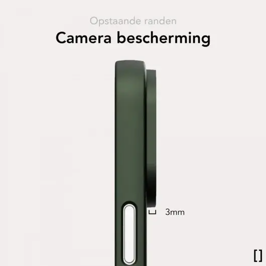 NEKIT Apple iPhone 16 Hoesje met MagSafe Back Cover Dun Groen afbeelding 3