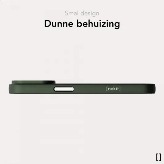NEKIT Apple iPhone 16 Hoesje met MagSafe Back Cover Dun Groen afbeelding 4