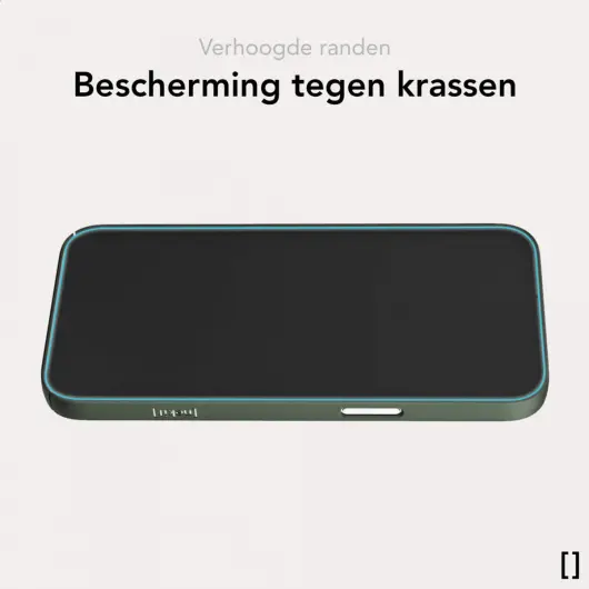 NEKIT Apple iPhone 16 Hoesje met MagSafe Back Cover Dun Groen afbeelding 5