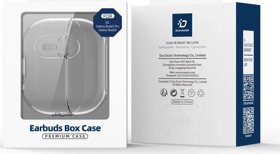 Dux Ducis SECI Samsung Galaxy Buds 3 / 3 Pro Hoesje Grijs afbeelding 10