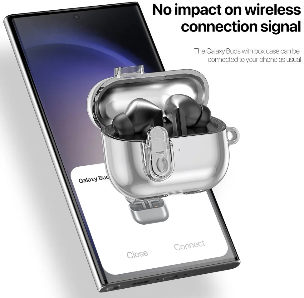 Dux Ducis SECI Samsung Galaxy Buds 3 / 3 Pro Hoesje Grijs afbeelding 4