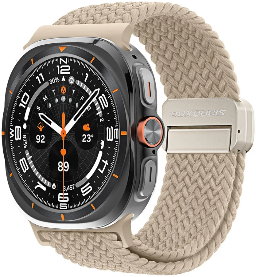 Dux Ducis Mixture Pro - Samsung Galaxy Watch Ultra Bandje - Beige afbeelding 1
