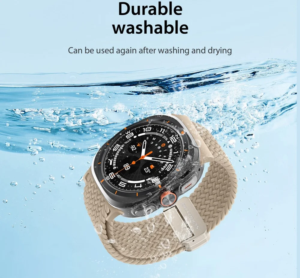 Dux Ducis Mixture Pro - Samsung Galaxy Watch Ultra Bandje - Beige afbeelding 4