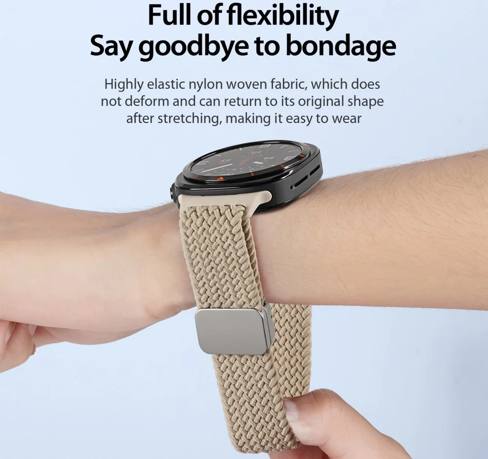 Dux Ducis Mixture Pro - Samsung Galaxy Watch Ultra Bandje - Beige afbeelding 7
