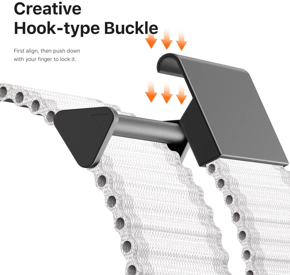 Dux Ducis Strap YC - Universeel Smartwatch 22MM Bandje - Wit afbeelding 3