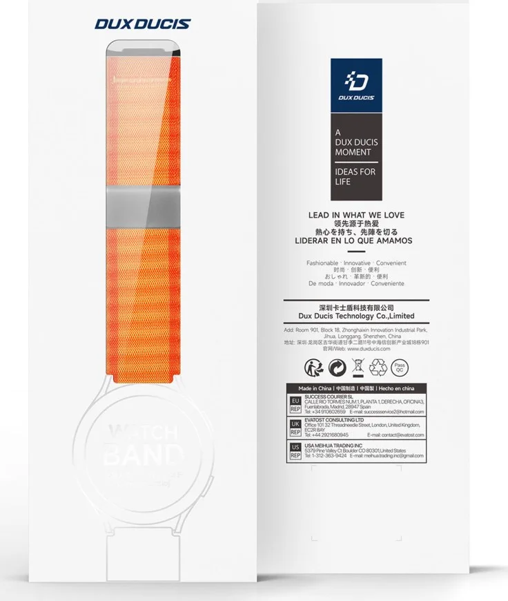 Dux Ducis YC - Samsung Galaxy Watch Ultra Bandje - Oranje afbeelding 9