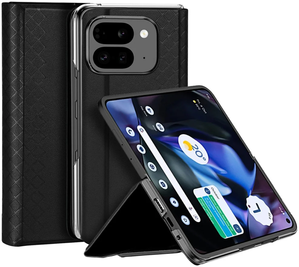 Dux Ducis Bril Google Pixel 9 Pro Fold Hoesje Back Cover Zwart afbeelding 1