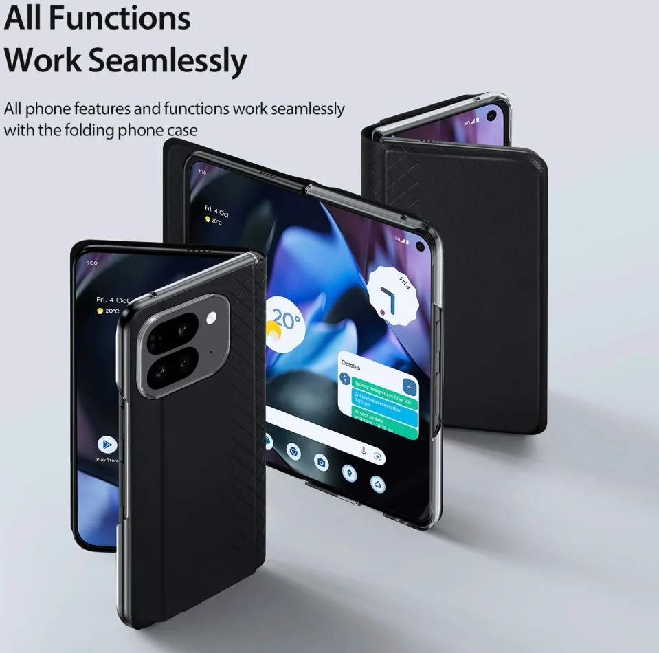 Dux Ducis Bril Google Pixel 9 Pro Fold Hoesje Back Cover Zwart afbeelding 10