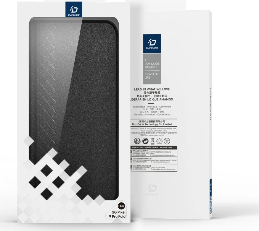 Dux Ducis Bril Google Pixel 9 Pro Fold Hoesje Back Cover Zwart afbeelding 12
